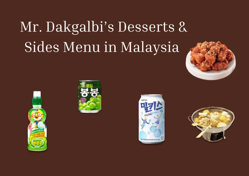 Mr Dakgalbi Menu 